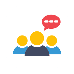 Icon of people talking